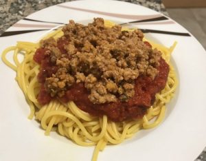 receta espaguetis con carne y tomate