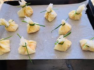 receta de saquitos de queso de forma tradicional