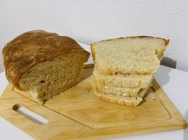 Receta de pan de molde con corteza