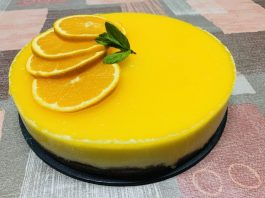Tarta de naranja y queso crema con Thermomix en Las Recetas de Angy