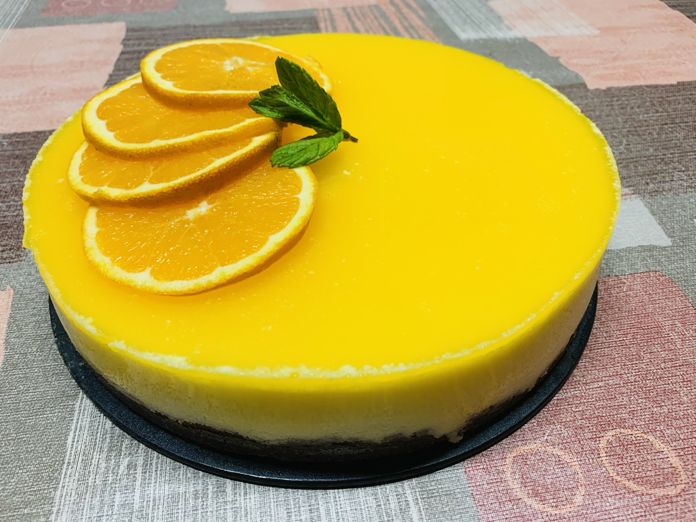Tarta de naranja y queso crema con Thermomix en Las Recetas de Angy