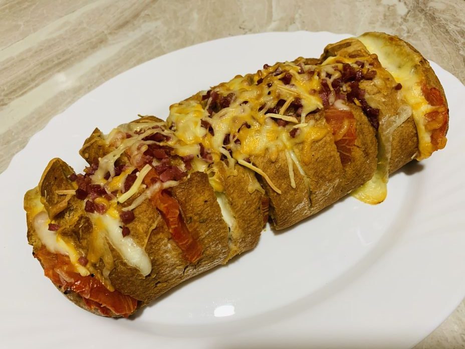 Pan de queso y tomate de forma tradicional en Las Recetas de Angy